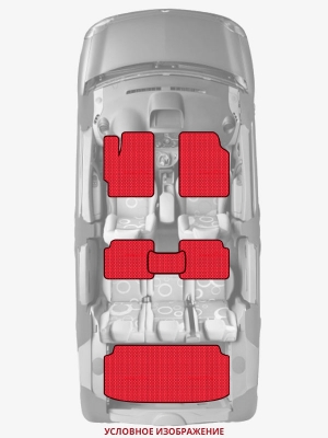 ЭВА коврики «Queen Lux» комплект для Honda Civic Si (10G)